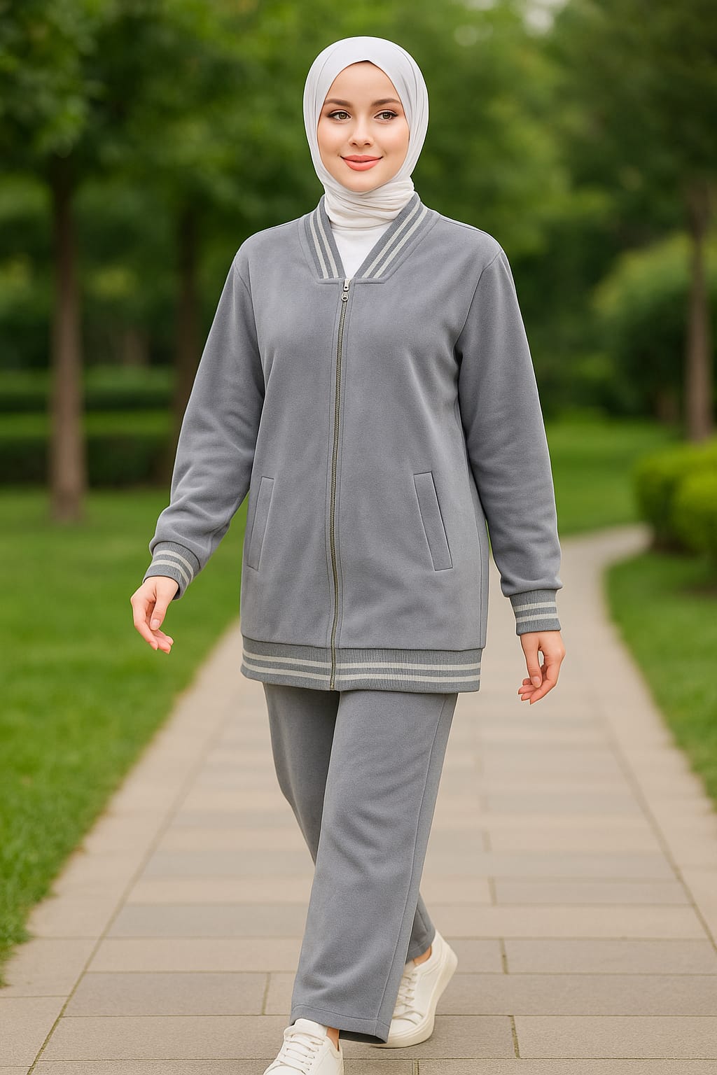 Suede zipper training