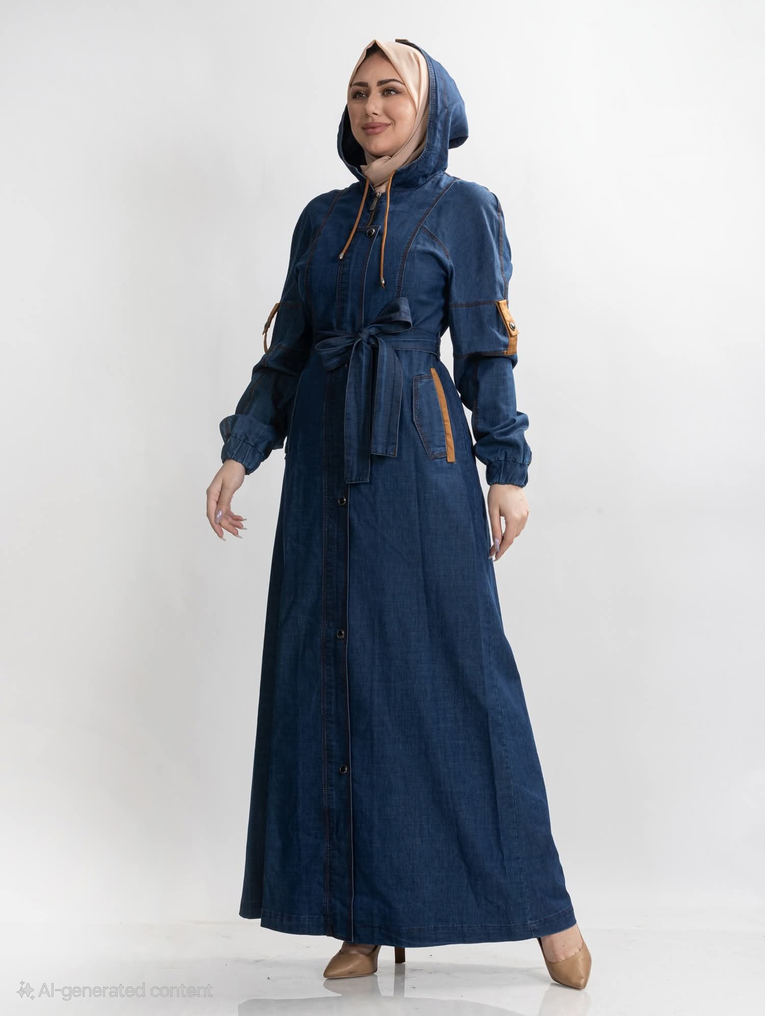 Cowboy jeans with hat and belt
