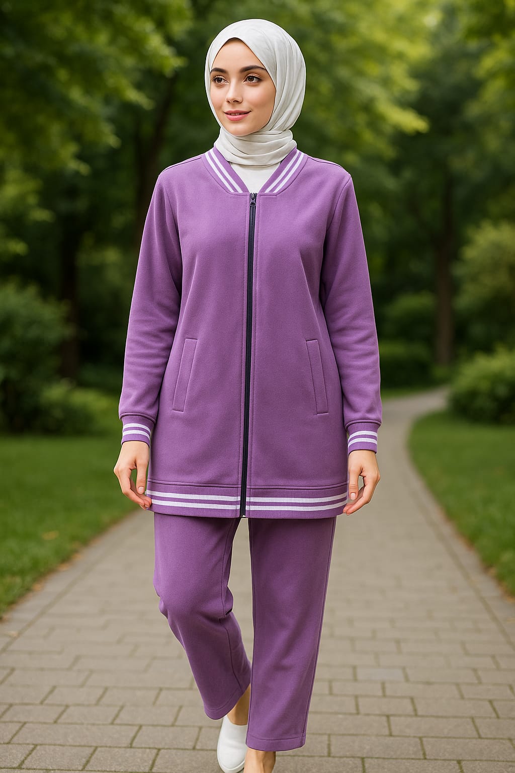 Suede zipper training