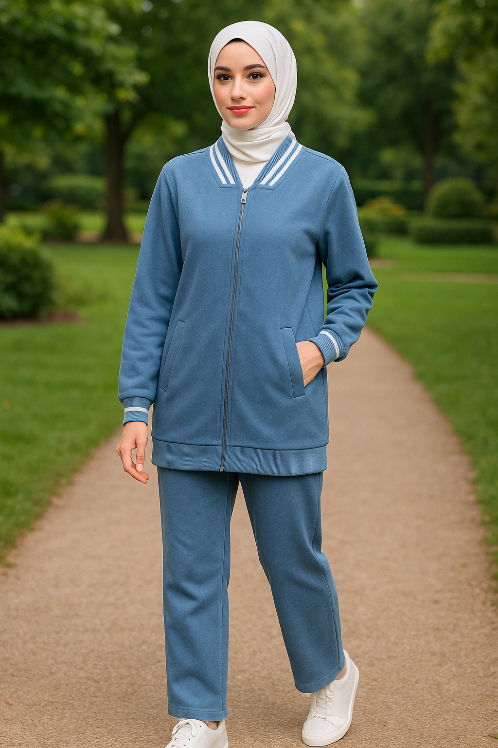 Suede zipper training