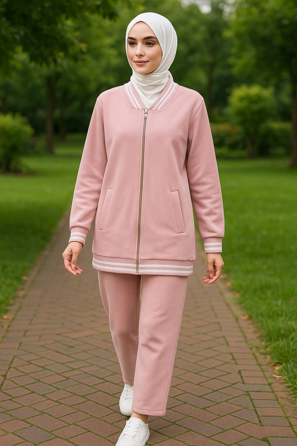 Suede zipper training
